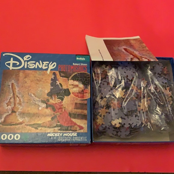 Disney Mickey Mouse Puzzle 1000 Pc Photomosaics By Robert Silvers Buffalo Games - Picture 2 of 2
